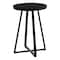 Monarch Specialties Side Table, 15.75 W, 21.75 H, Metal, Particle Board, Black I 2175 - alternate 1